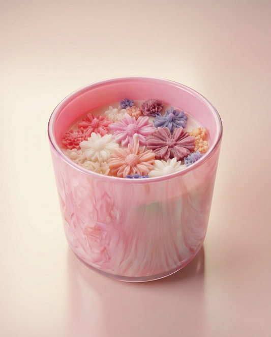 Rankų darbo kvapni sojų vaško žvakė